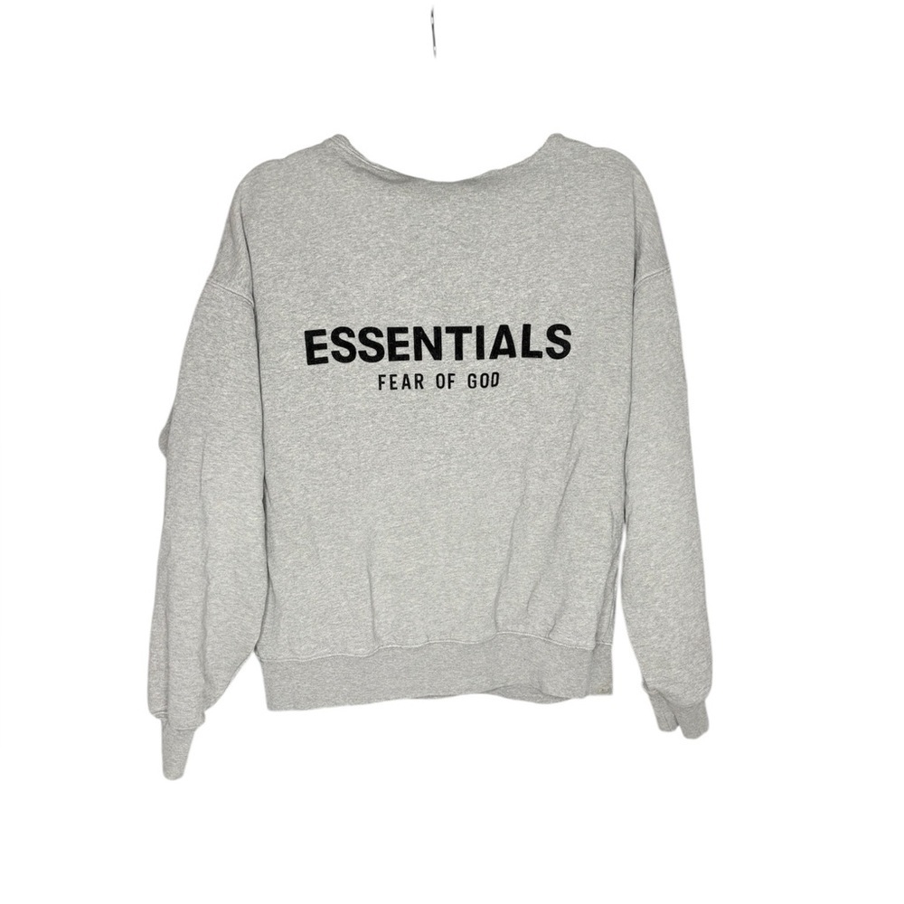 Essentials fear of God grey crew neck sweatshirt size XS - Picture 2 of 4